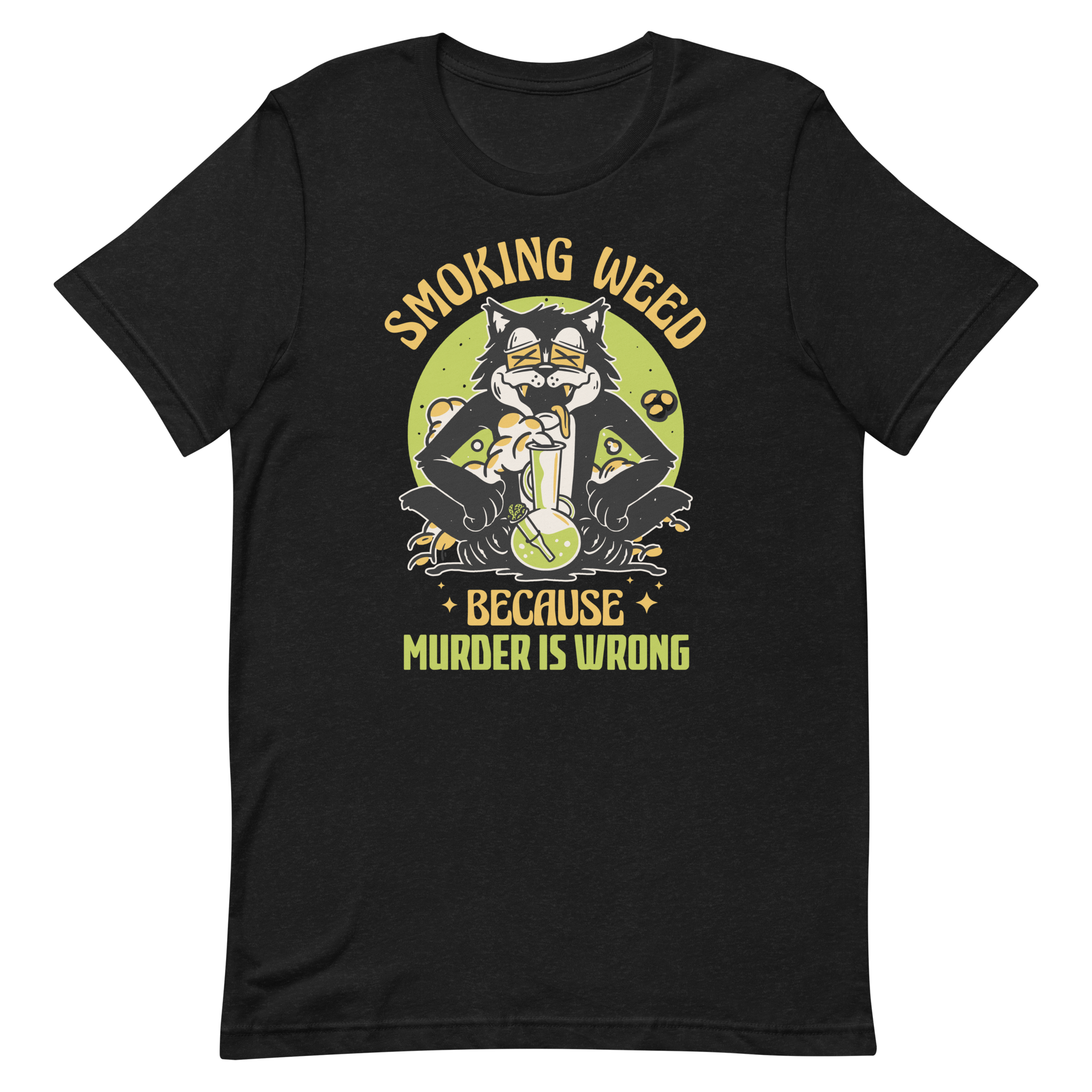 Smoking Cat T-Shirt